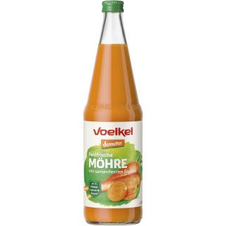 Möhrensaft feldfrisch, Voelkel, 0,7 Liter, + Pfand