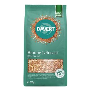 Braune Leinsaat geschrotet, 400g