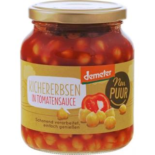 Kichererbsen in Tomatensauce