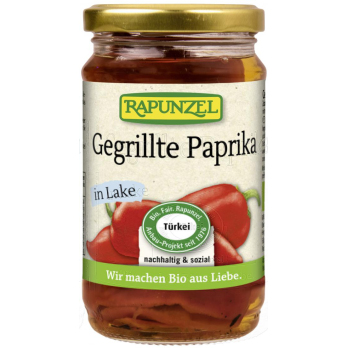 Paprika gegrillt, rot, in Lake