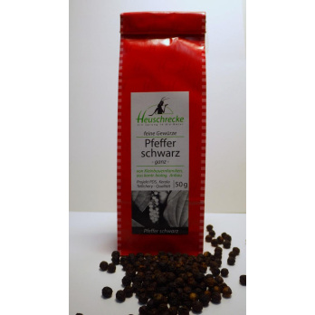 Pfeffer schwarz, ganz, 50g