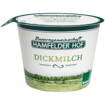 Dickmilch mind. 4,2% Fett Becher Hamfelder Hof bio