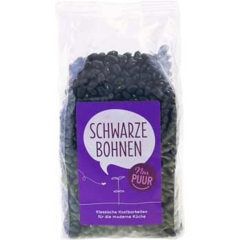 schwarze Bohnen, nur puur, 500 g