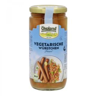 Vegetarische Würstchen, pikant