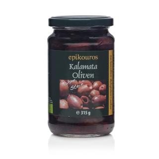 Kalamata Oliven schwarz o. Stein, 315g