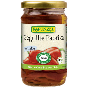 Paprika gegrillt, rot, in Lake