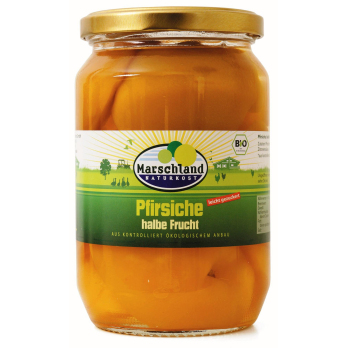 Pfirsiche, halbe Früchte