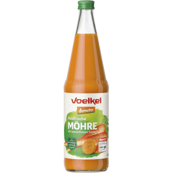 Möhrensaft feldfrisch, Voelkel, 0,7 Liter