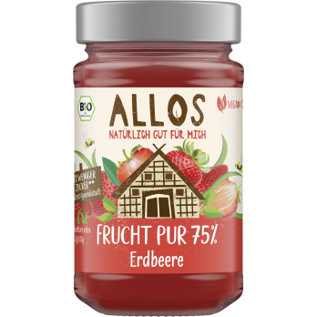 Frucht pur Erdbeere, 75 % Frucht, 250g
