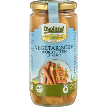 vegetarische Würstchen, pikant