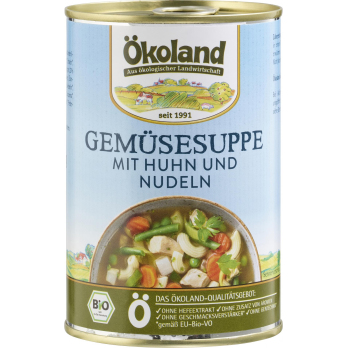 Gemüsesuppe mit Huhn, 400 ml