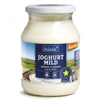 Joghurt mild 3,5% Demeter, 500g Glas