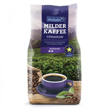 Kaffee mild, gemahlen