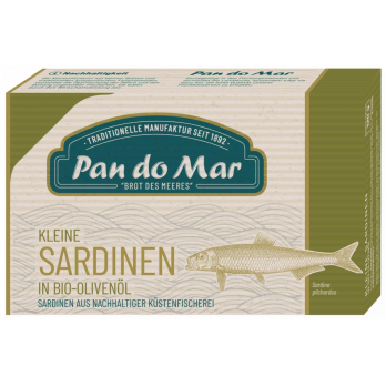 Sardinen klein in Bio Olivenöl, 120g