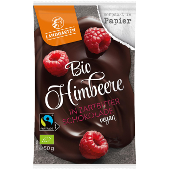 Himbeere in Zartbitter Schokolade, 50g